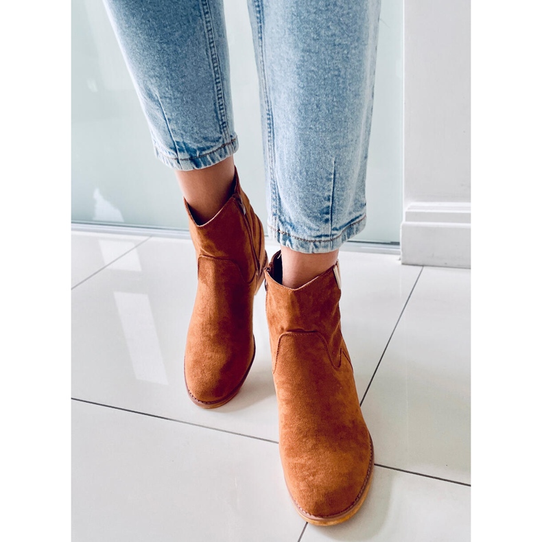 BM Čizme na skrivenom klinu deve ZT1013 Camel smeđa 1