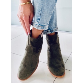 Zelene ZT1013 Zelene čizme na skrivenom klinu zelena 2