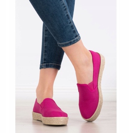 SHELOVET Fuchsia Espadrilles ružičasta 1
