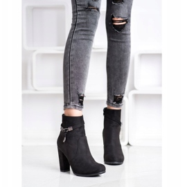 Abloom Elegantne čizme od antilopa crno 1