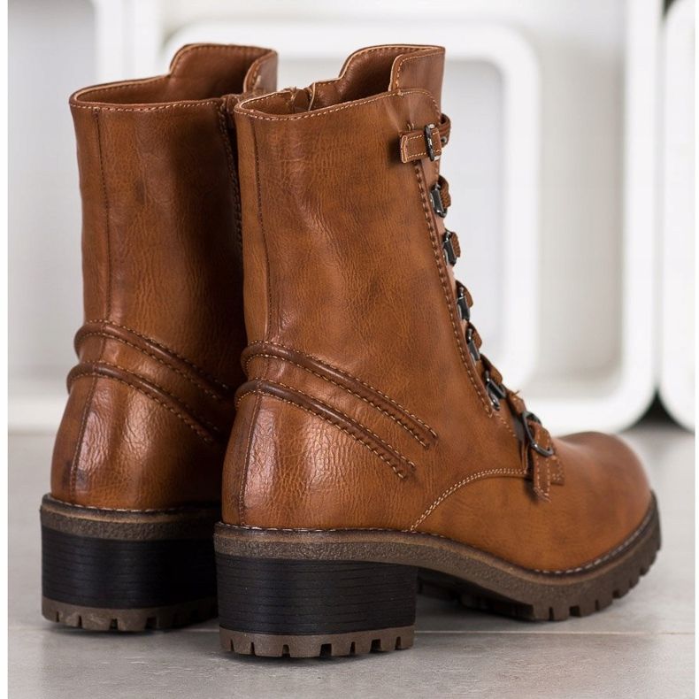 Super Mode Smeđe radnice na vezanje smeđa 1