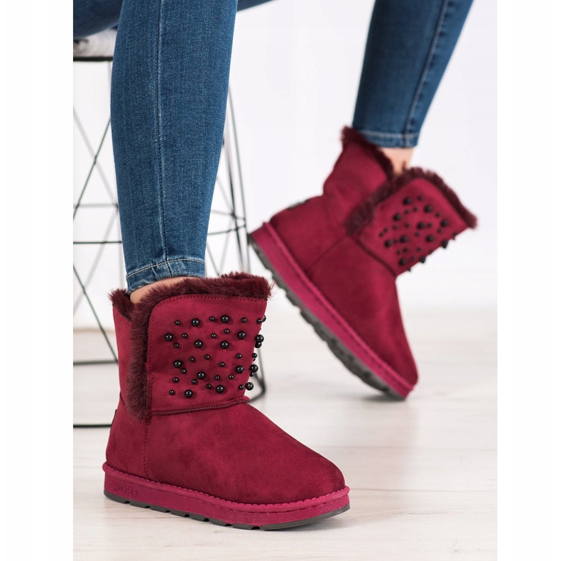 Bona Mukluki s perlicama crvena 2