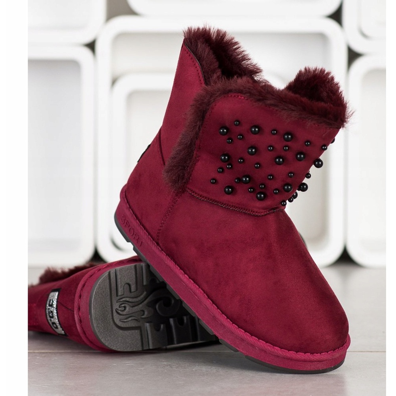 Bona Mukluki s perlicama crvena 1