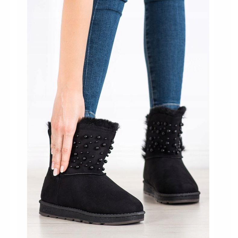 Bona Mukluki s perlicama crna 1