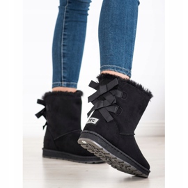 Bona Crni mukluki s mašnicama crna 1