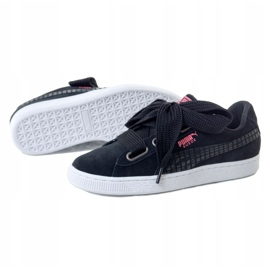 Puma Suede Heart Street 2 W 366780 01 crna ružičasta 1