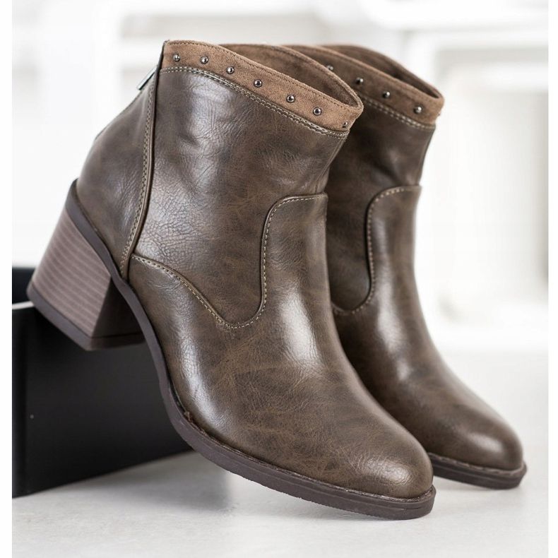 Kylie Ležerne čizme od eko kože smeđa 2