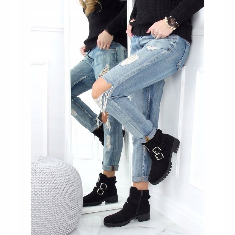 Crne XJ-30 Crne čizme na štitniku crno 1