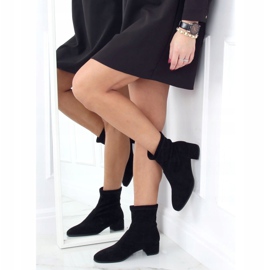 Crne YK-103 Crne čizme s mekanim gornjim dijelom crno 2