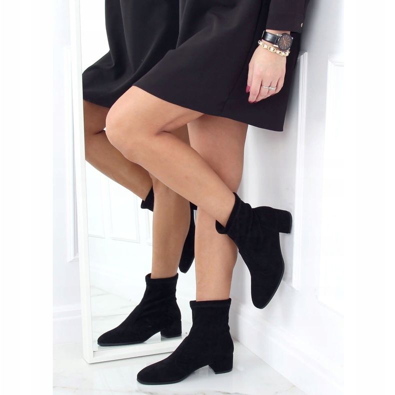 Crne YK-103 Crne čizme s mekanim gornjim dijelom crna 2