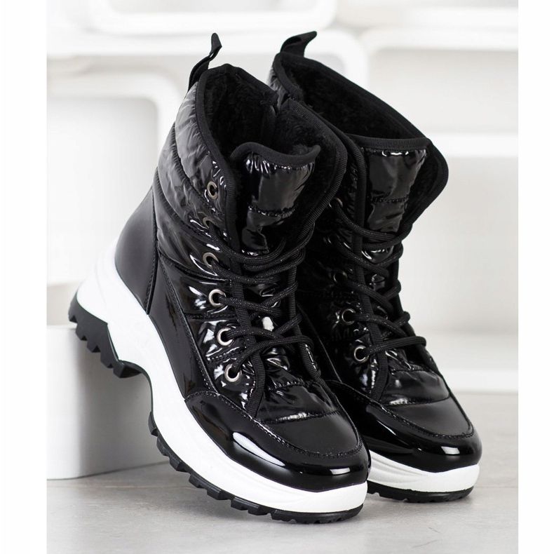 SHELOVET Udobne čizme za snijeg crna 2