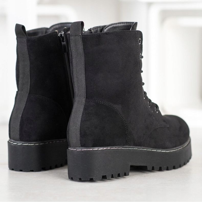 SHELOVET Traperi za antilop na platformi crno 1