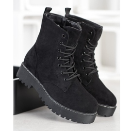 SHELOVET Traperi za antilop na platformi crno 2