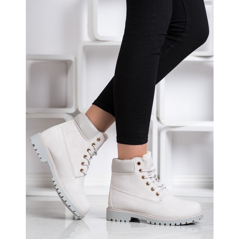 SHELOVET Tople planinarske čizme s eko kožom siva 2