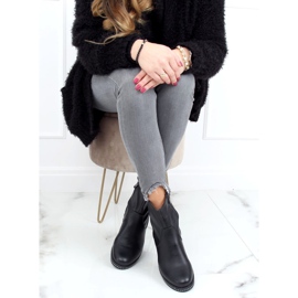 Crne ženske crne čizme 1268J24 Crne crno 1