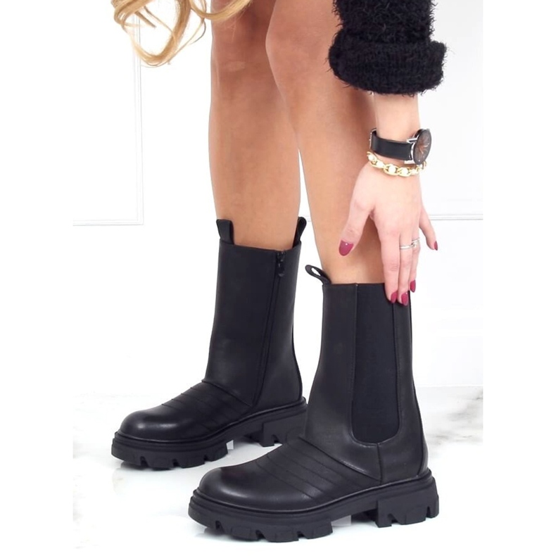 Crne motorističke čizme D-5 Crne crna 2