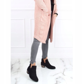 Crne čizme s izrezanim crnim CM-8M4-1 Crna crno 2