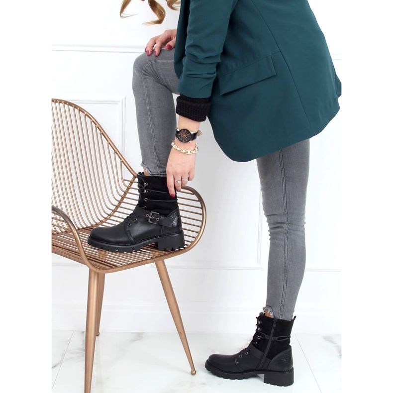 Crne Radne čizme 1215-PA Crne crna 2