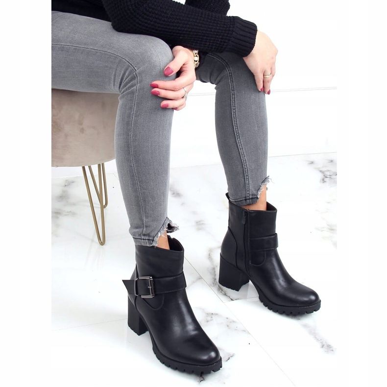 Crne čizme s visokim potpeticama 7956-GA Crne crno 1