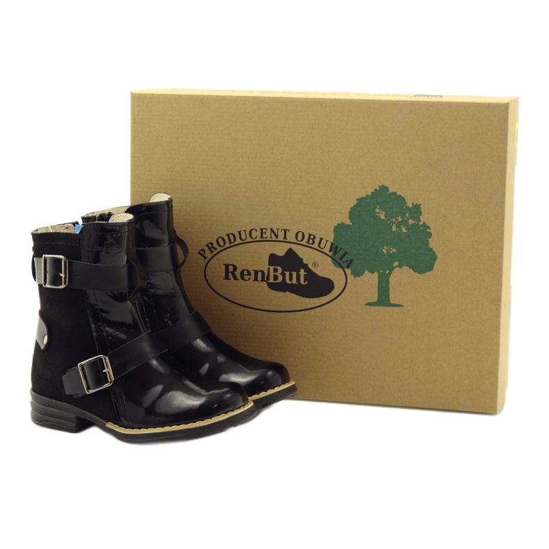 Ren But Djevojačke čizme, kopče Ren Ali crne crna 4