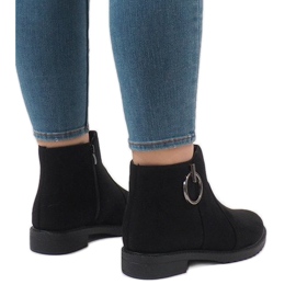 Crne čizme od antilopa s izolacijom X-36 crna 1