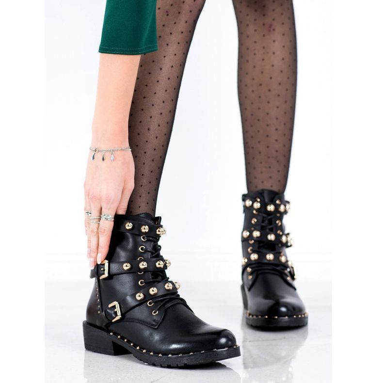 Bella Paris Radnici sa zlatnim ukrasima crna 1