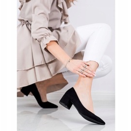 SHELOVET Pumpe na niskim potpeticama crna 1