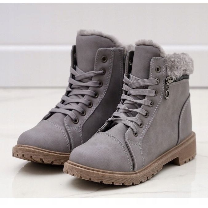 Sivi traperi izolirane čizme Dorfir siva 1