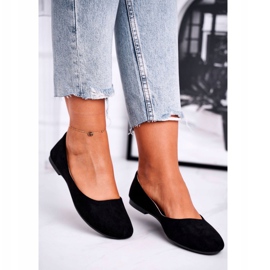 EVE Ženske balerinke od antilopa Crna Lasota 1031 crno 3