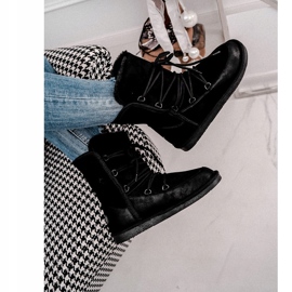 HAN Ženske čizme za snijeg s krznom Crna Ilana crno 3