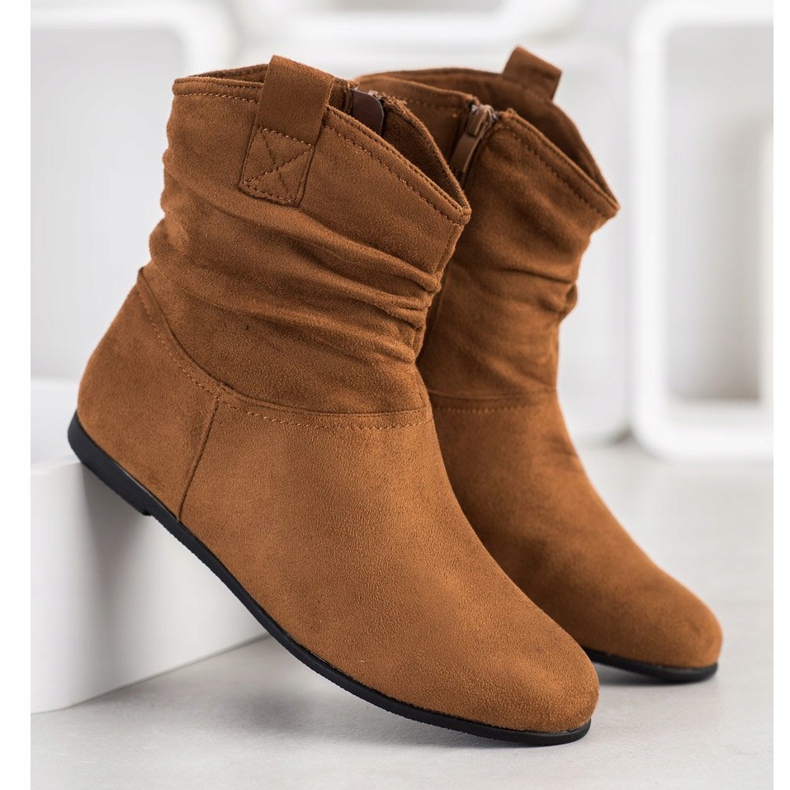 SHELOVET Ležerne čizme od antilopa smeđa 2