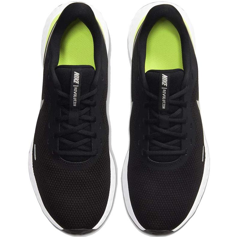 Nike Revolution 5 crno-zelene muške tenisice za trčanje BQ3204 010 bijela zelena 1