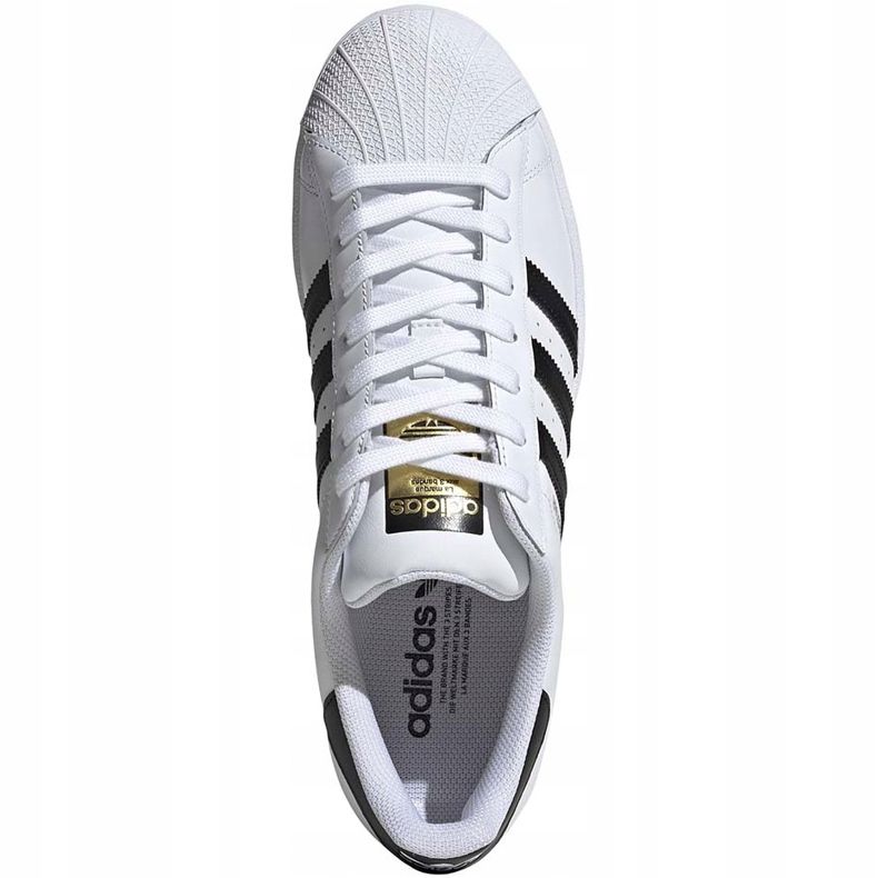 Bijele muške cipele Adidas Superstar EG4958 bijela crna 1