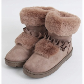 Ženske bež snježne čizme A976 Khaki 1