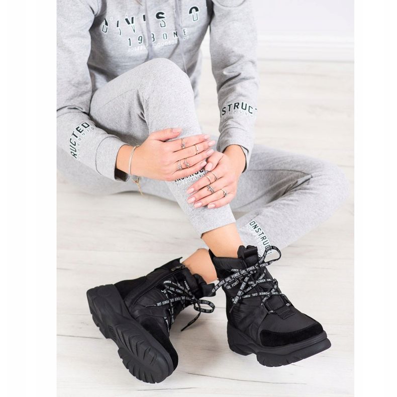 SHELOVET Tople sportske čizme za snijeg crno 1