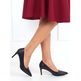 Crna CD62P Crne štikle na nisku petu 1