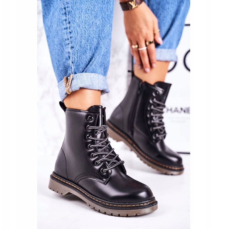 Ženske tople čizme Matt Black Thunder crna 1