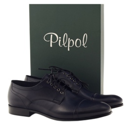 Muške papuče Pilpol 1607 tamnoplave mornarsko plava raznobojna 4