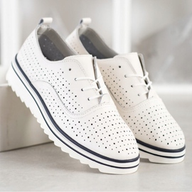 Goodin Ažurna kožna obuća bijela 2