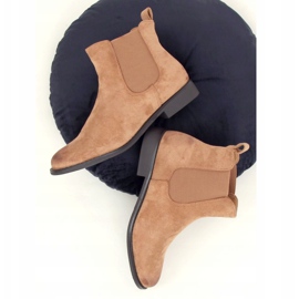 Bež Chelsea čizme za žene 8310 Khaki kaki 1