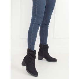 Crne čizme s visokim potpeticama 6341 Black crno 1