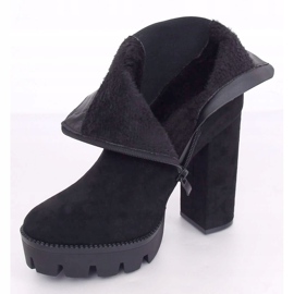 Crne čizme na platformi Jodhpur čizme DA30P crne crna 2