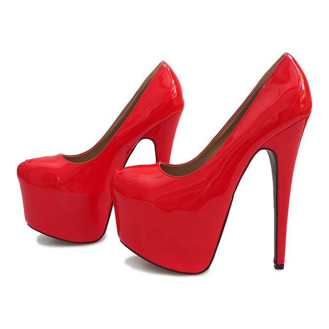 Visoko lakirane igle na crvenoj platformi D905 crvena 2