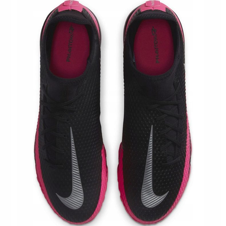 Nike Phantom Gt Academy Df Tf M CW6666 006 nogometne cipele ružičasta, crna crna 1