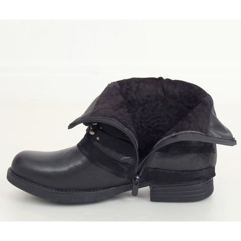 Crne ženske čizme BZ66016-KB Crne crno 2