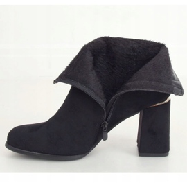 Crne čizme s visokim potpeticama 6053 Crna 1