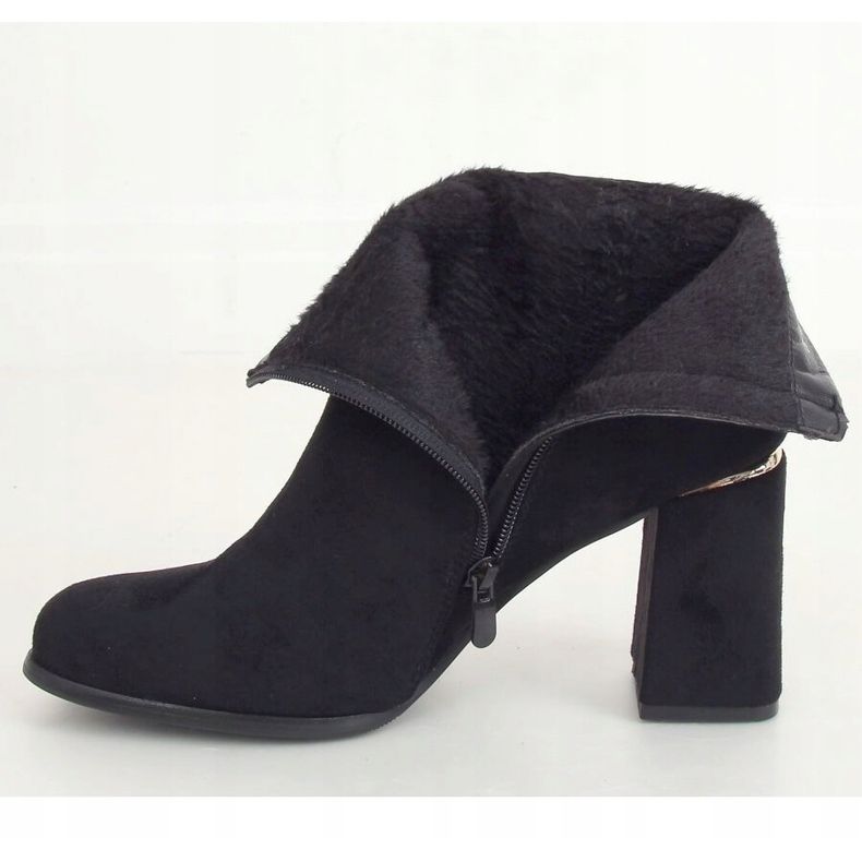 Crne čizme s visokim potpeticama 6053 Crna crno 1