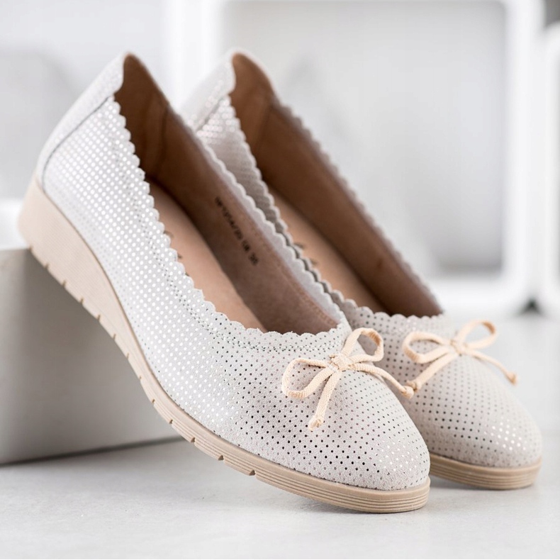 Filippo Elegantne kožne balerinke raznobojna 2