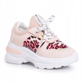 FRROCK Dječje sportske cipele u leopard uzorku Pink Penny bež ružičasta 5