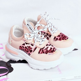 FRROCK Dječje sportske cipele u leopard uzorku Pink Penny bež ružičasta 1